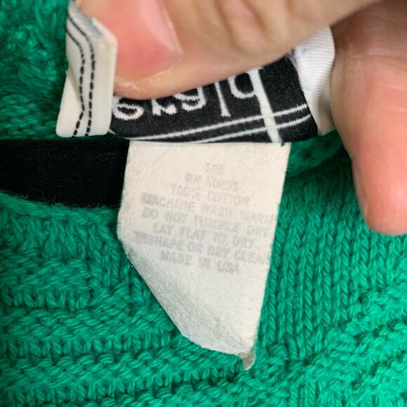 Vintage Herald House Green Cap Sleeve Sweater Textured Sz ? Small - Picture 7 of 8